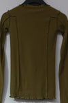 BASERANGE ribbed cotton long sleeve TTOML-RB-WI21 green